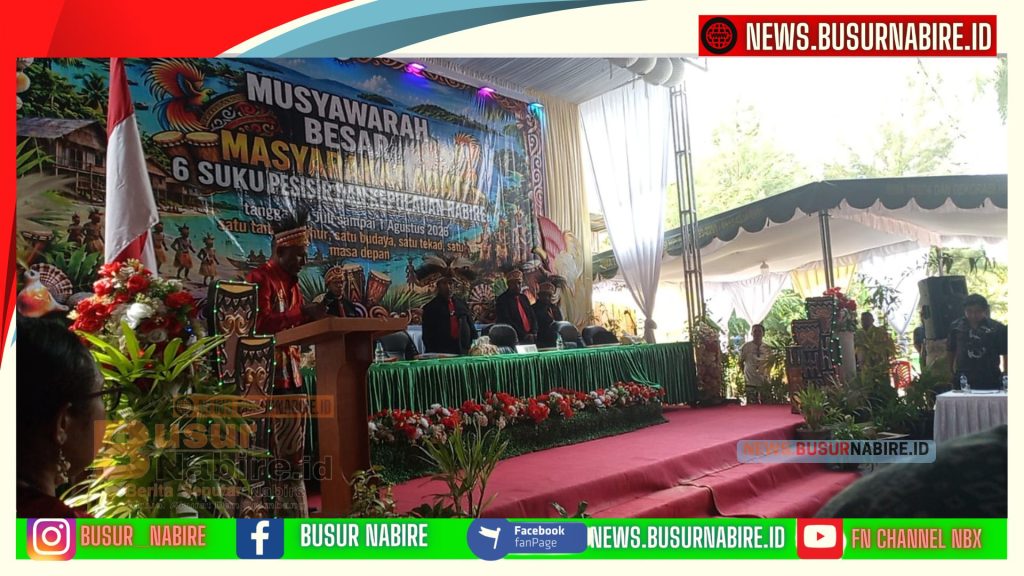 Mubes Enam Suku Pesisir dan Kepulauan Dibuka, Perkuat Persatuan Adat di Tengah Pembangunan Papua Tengah (Foto:BusurNabire)