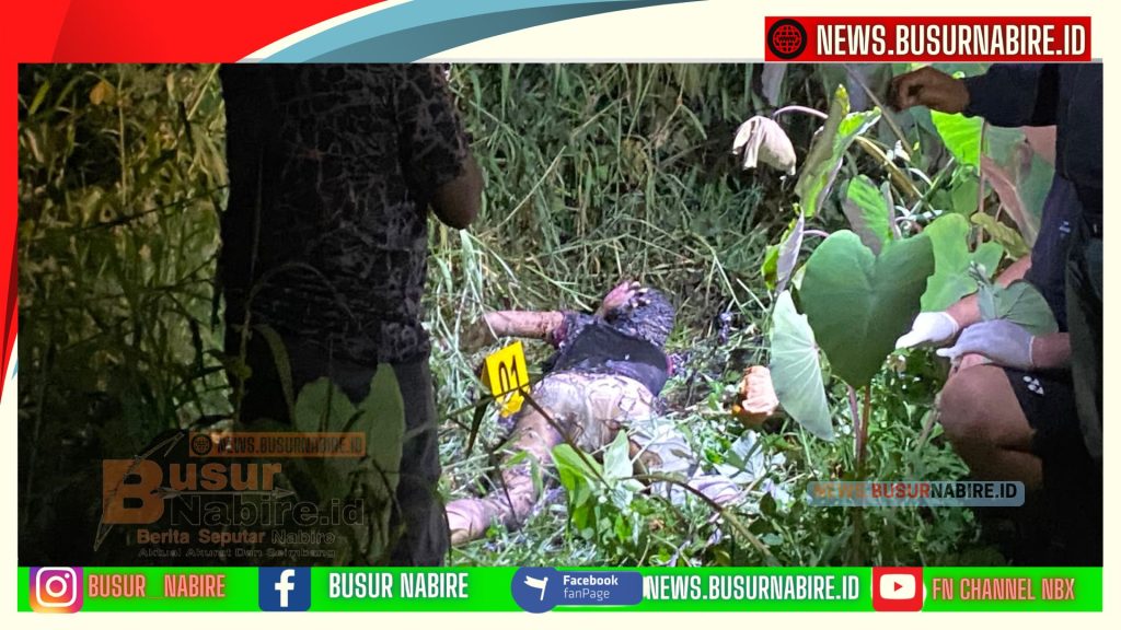 Heboh Penemuan Mayat Perempuan Terbakar di Waroki (Foto: Humas Polres )