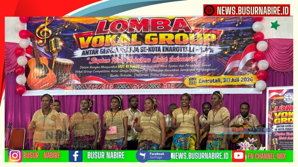 Semarak HUT Ke-81 RI di Paniai, FKUB Satukan Umat Lewat Lomba Vokal Grup Antar Gereja (Foto: BusurNabire)
