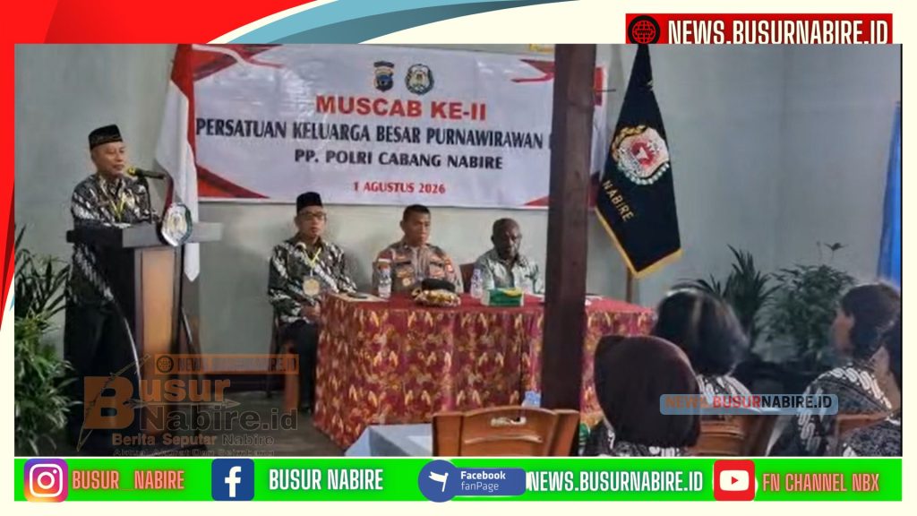 Ketua Panitia Muscab II PP Polri Cabang Nabire, AKBP (Purn.) Nunu Hariyono (Foto: BusurNabire)