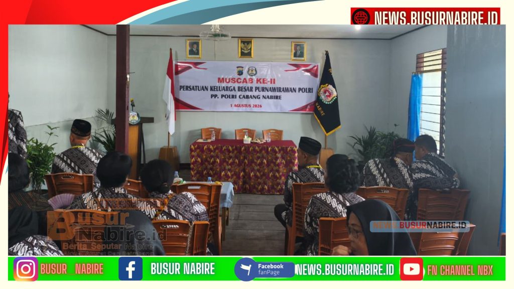 Muscab II PP Polri Nabire Pilih Kepengurusan Baru, Perkuat Soliditas Organisasi 2026–2031 (Foto: BusurNabire)