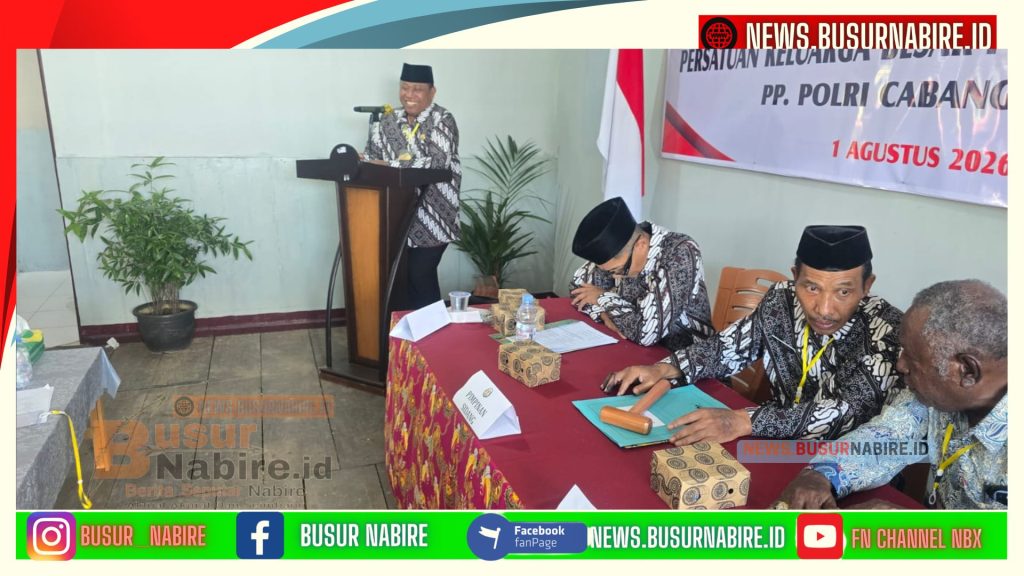 Muscab II PP Polri Nabire Tetapkan AKBP (Purn) Mardi Marpaung Pimpin Organisasi Periode 2026–2031 (Foto: BusurNabire)