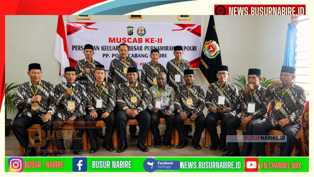 Muscab II PP Polri Nabire Tetapkan AKBP (Purn) Mardi Marpaung Pimpin Organisasi Periode 2026–2031 (Foto: BusurNabire)