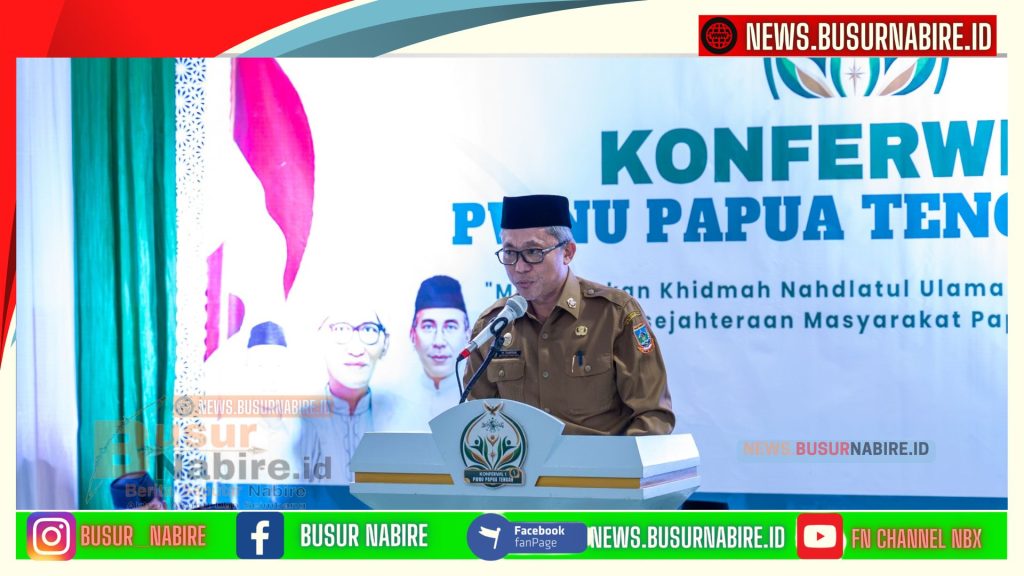Mewakili Gubernur, Tumiran Resmi Membuka Konferwil I PWNU Papua Tengah di Nabire (Foto: Humas Pemprov)