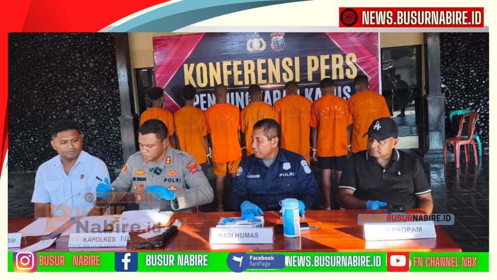 Heboh! Geng Kapak Dibekuk, Polres Nabire Amankan 62 Sepeda Motor Diduga Hasil Kejahatan (Foto: BusurNabire)
