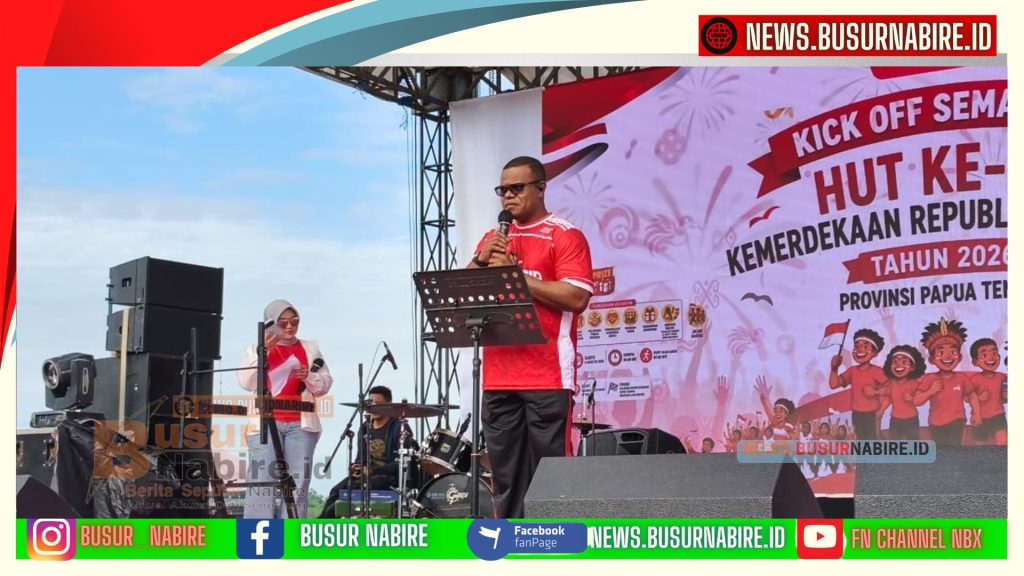Ketua Panitia Semarak HUT ke-81 Kemerdekaan RI Provinsi Papua Tengah, Alanthino Wiay (Foto: BusurNabire)