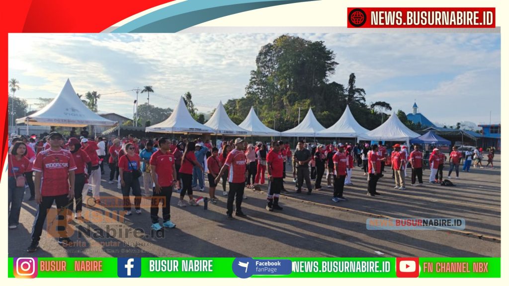 Deinas Geley Resmi Buka Kick Off HUT RI ke-81, Tegaskan Pelayanan Publik Harus Dekat dengan Warga (Foto: BusurNabire)