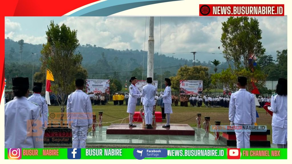 Yonif TP 804/DBAY dan Warga Teluk Kimi Bersatu Rayakan HUT RI ke-81 (Foto Humas Yonif TP 804/DBAY)