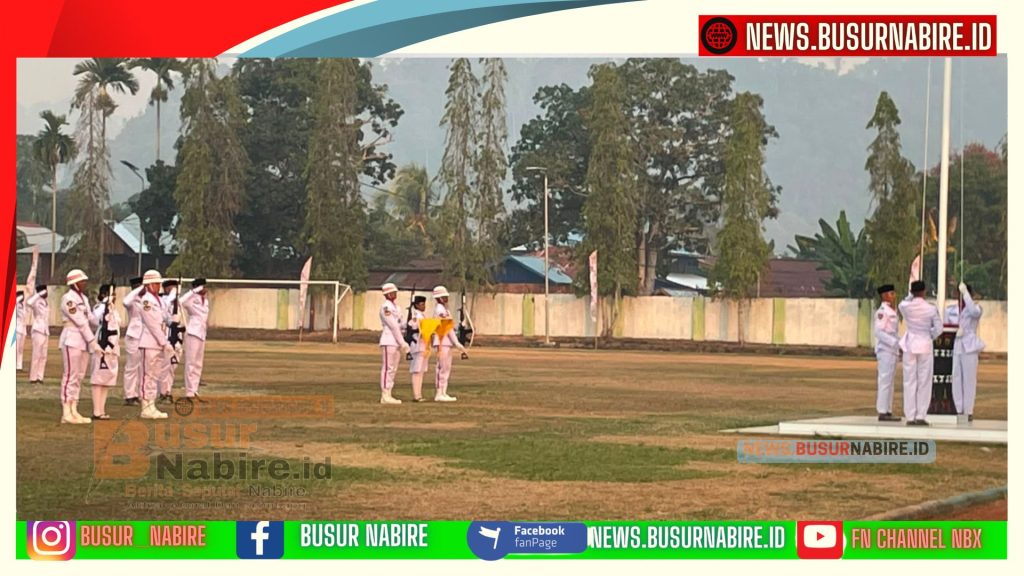 Prajurit Yonif TP 804/DBAY Dinilai Paling Disiplin Saat HUT RI ke-81 di Nabire (Foto: BusurNabire)