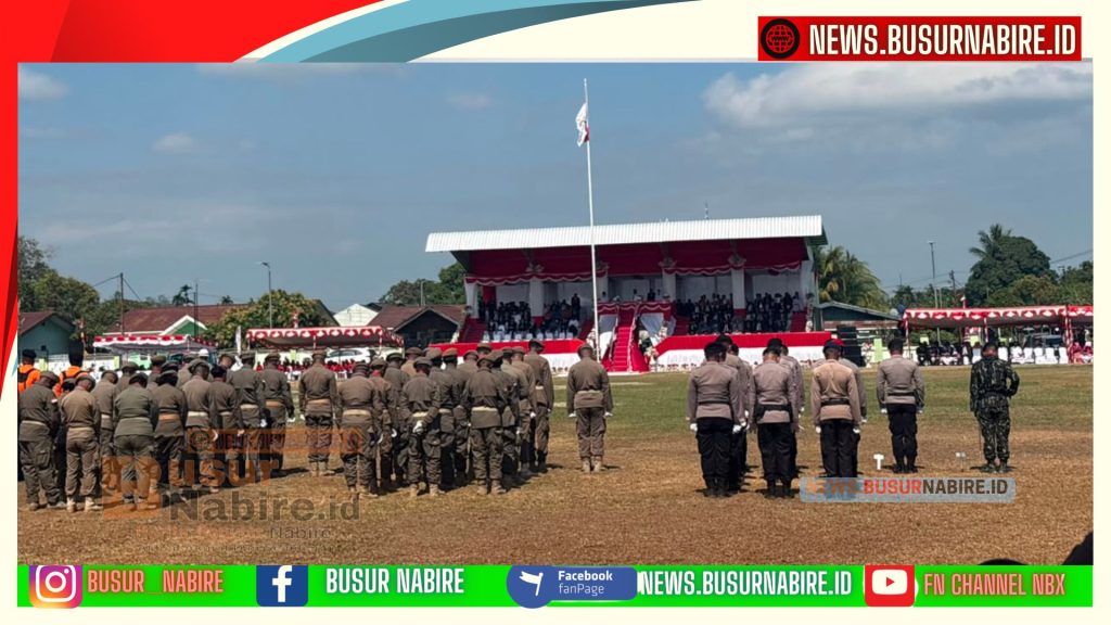 Kapolres Nabire Hadiri Upacara HUT ke-81 RI, Perkuat Sinergitas TNI-Polri dan Pemerintah (Foto: Humas Polres Nabire)