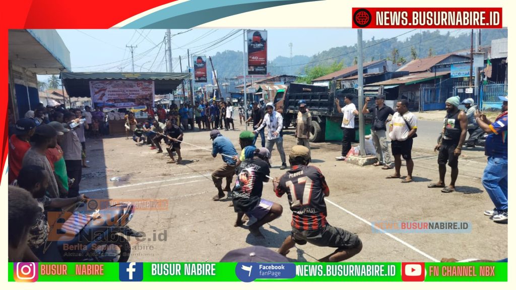DPC BMP-RI Nabire Gebyar HUT ke-81 RI: Bersihkan Pasar, Bagikan 250 Sembako dan Gelar Lomba Rakyat (Foto: BusurNabire)