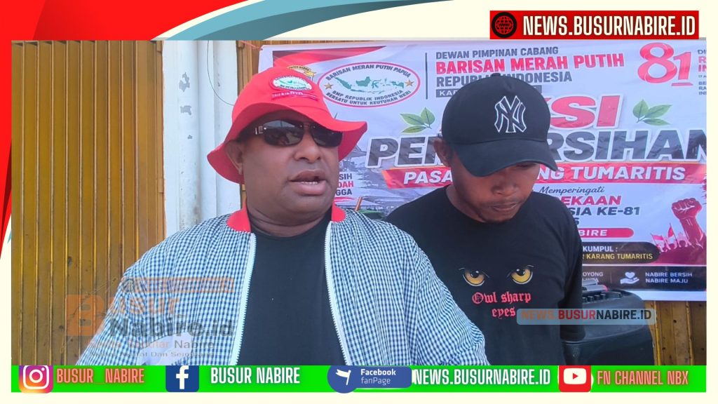 DPC BMP-RI Nabire Gebyar HUT ke-81 RI: Bersihkan Pasar, Bagikan 250 Sembako dan Gelar Lomba Rakyat (Foto: BusurNabire)