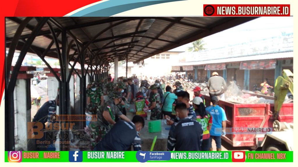 DPC BMP-RI Nabire Gebyar HUT ke-81 RI: Bersihkan Pasar, Bagikan 250 Sembako dan Gelar Lomba Rakyat (Foto: BusurNabire)