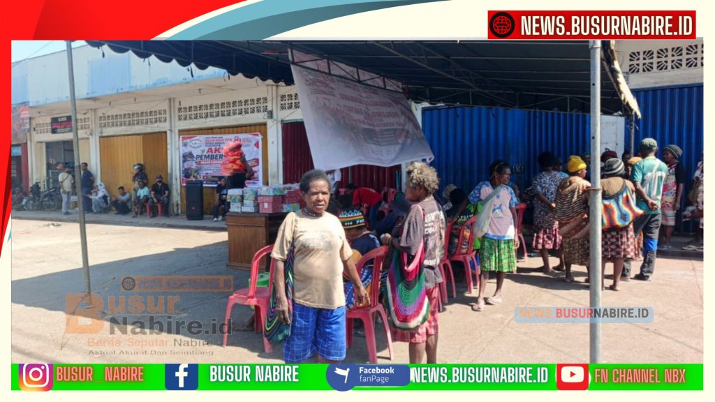 DPC BMP-RI Nabire Gebyar HUT ke-81 RI: Bersihkan Pasar, Bagikan 250 Sembako dan Gelar Lomba Rakyat (Foto: BusurNabire)
