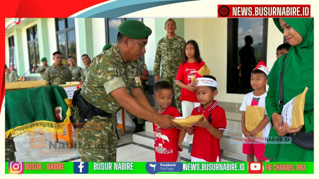 Semangat Kemerdekaan HUT ke-81 RI Bergema di Yonif TP 804/DBAY (Foto: Humas 804)
