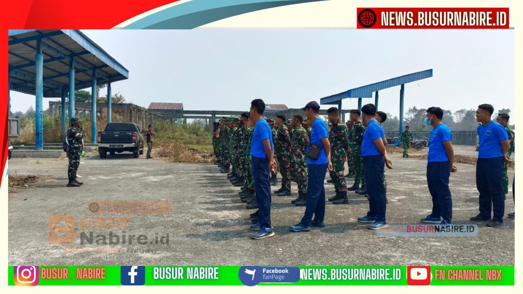 TNI,BMP dan Warga Bersihkan Terminal Lama Jayanti Nabire (Foto: BusurNabire)
