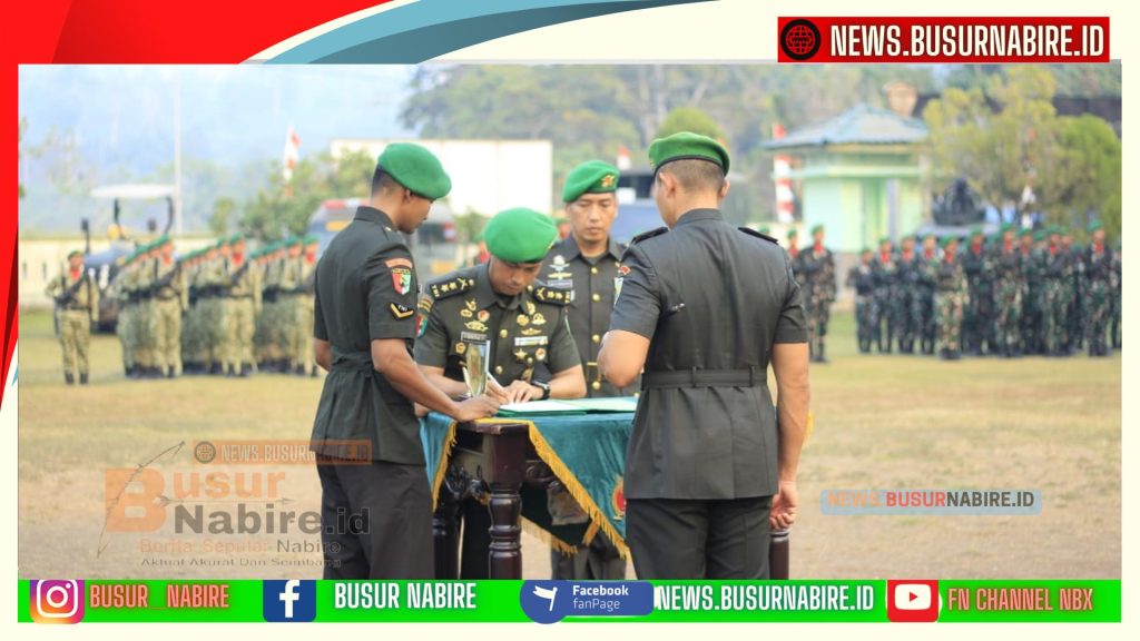 Pangdam Serah Terima, Danyonif TP 804/DBAY Berganti Kepemimpinan (Foto: BusurNabire)