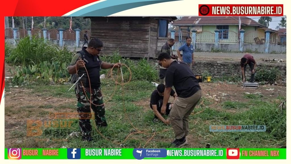 Pemkab Nabire Dibantu TNI Atasi Krisis Air Bersih, Tim Geolistrik Yonif TP 804/DBAY Temukan Lima Titik Potensial (Foto: BusurNabire)