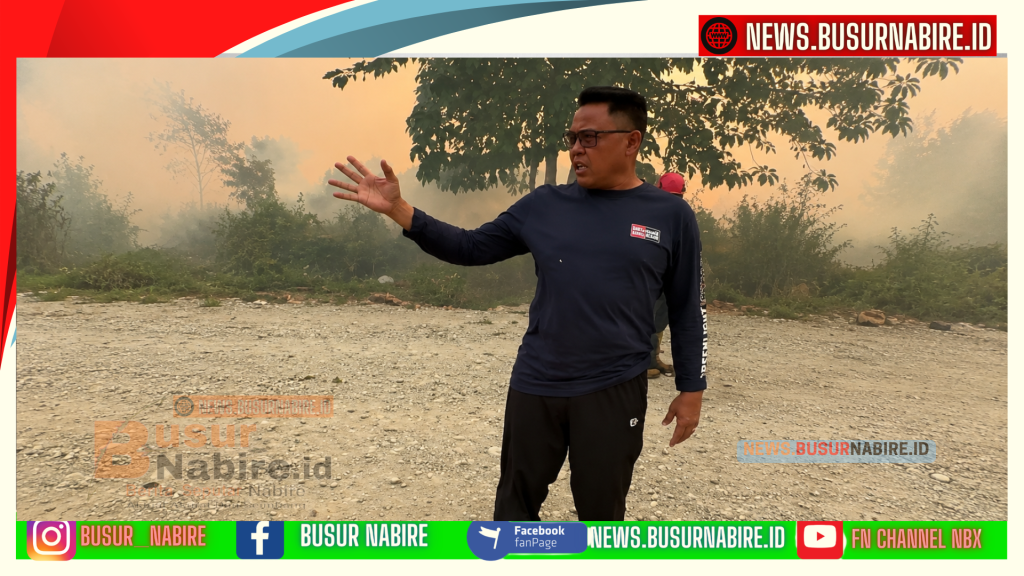 Kabut Asap Makin Mengkhawatirkan, Wabup Nabire Burhanuddin Imbau Warga Hentikan Pembakaran Lahan (Foto: BusurNabire)