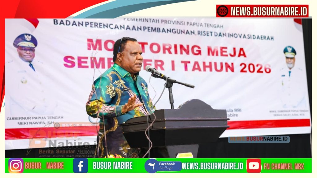Eliezer Yogi Perketat Pengawasan OPD Papua Tengah, Target Pembangunan 2026 Harus Terukur (Foto: BusurNabire)