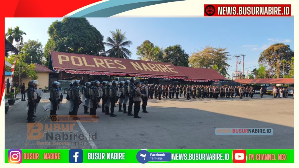 Siaga! 709 Personel Gabungan Amankan Penyampaian Aspirasi Jilid II di Nabire (Foto: BusurNabire)