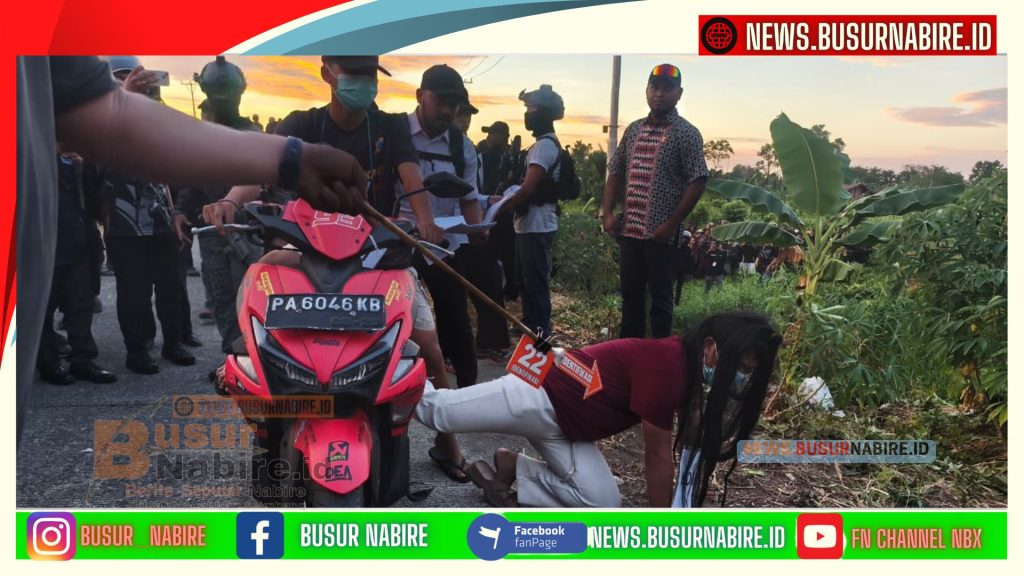 Rekonstruksi Kasus Pelajar CKC di Nabire Ungkap 45 Adegan, Antusias Warga di Waroki Sempat Hambat Proses (Foto: BusurNabire)
