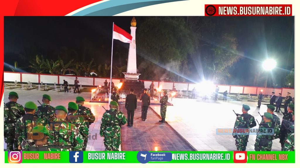 Danrem 173/PVB Brigjen TNI Vivin Alivianto Pimpin Penghormatan Agung untuk 60 Pahlawan (Foto: BusurNabire)