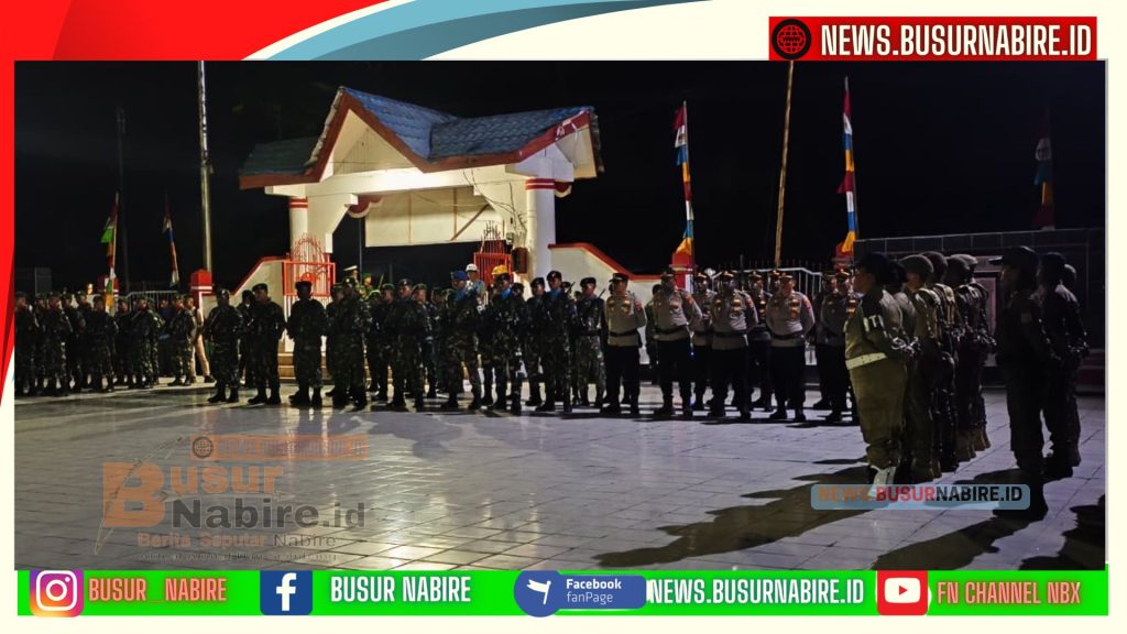 Danrem 173/PVB Brigjen TNI Vivin Alivianto Pimpin Penghormatan Agung untuk 60 Pahlawan (Foto: BusurNabire)