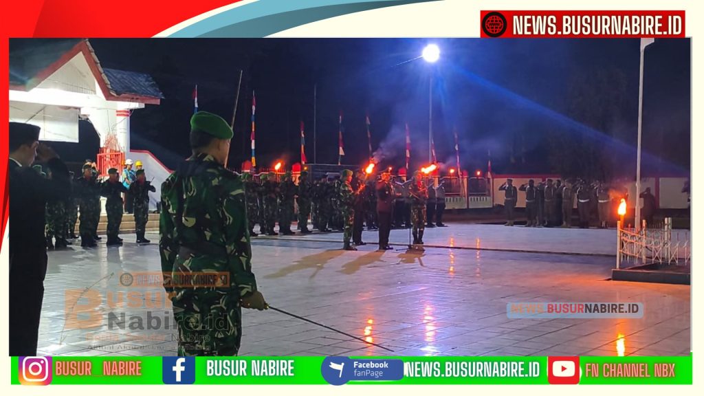 Danrem 173/PVB Brigjen TNI Vivin Alivianto Pimpin Penghormatan Agung untuk 60 Pahlawan (Foto: BusurNabire)