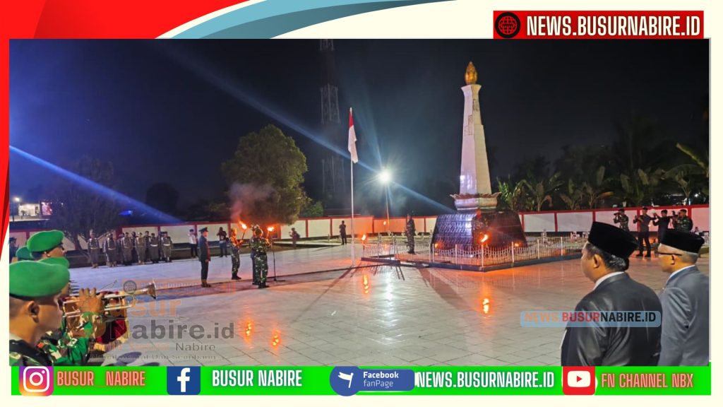 Danrem 173/PVB Brigjen TNI Vivin Alivianto Pimpin Penghormatan Agung untuk 60 Pahlawan (Foto: BusurNabire)