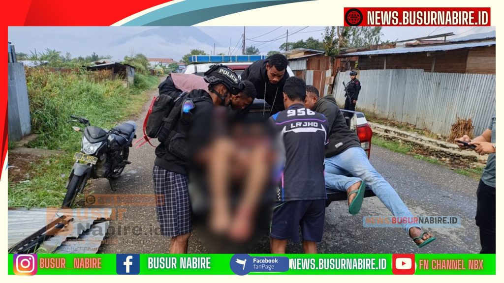 Polisi Jadi Korban Pembacokan Brutal Samurai, Polres Dogiyai Buru Pelaku (Foto: Huams Polres Dogiyai)
