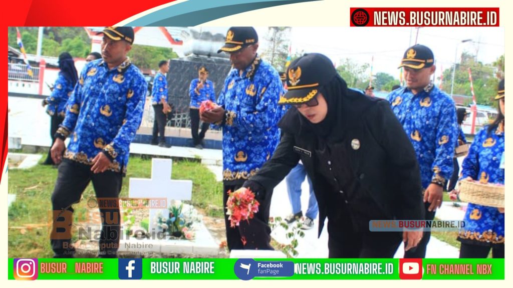 Upacara dipimpin oleh Kepala LPP RRI Nabire, Surya S. Thalib, S.AP., M.Si. (Foto: BusurNabire)