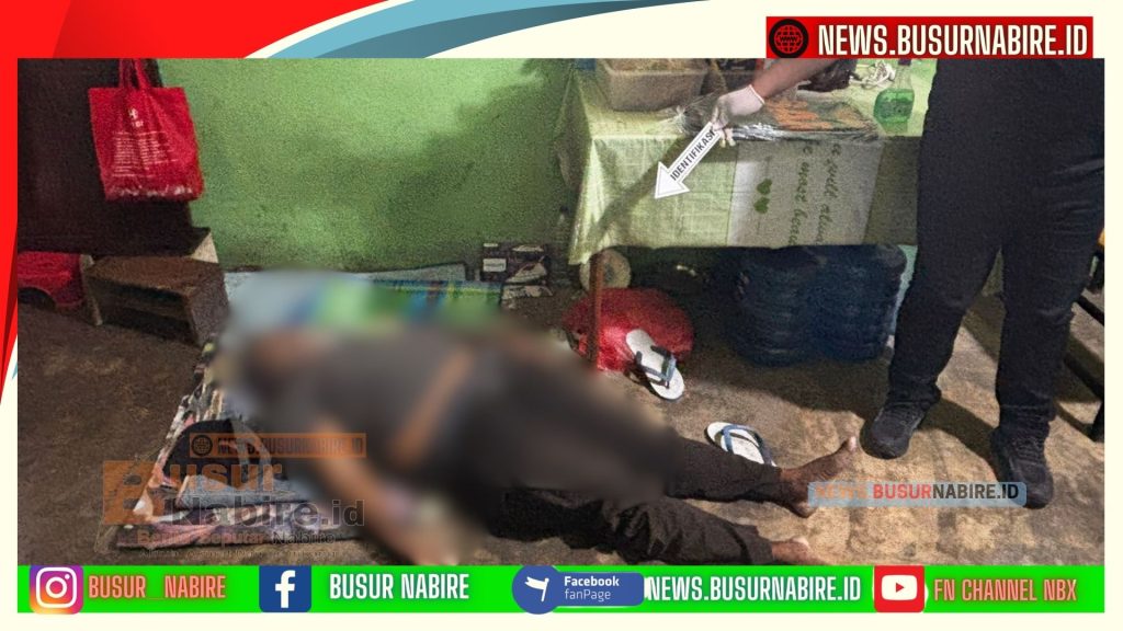 Kronologi Mengejutkan PNS Nabire Ditemukan Meninggal di Warung Depan Cafe Star Kalibobo (Foto: Polres Nabire)