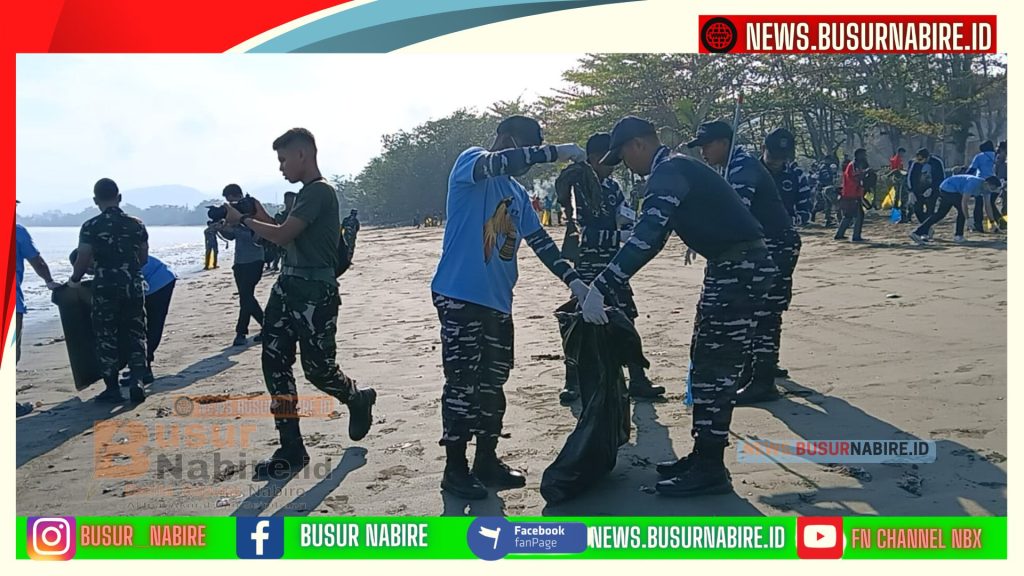 Danlanal Nabire Letkol Laut Mario Bangun Sinergi Besar Bersama RRI Nabire (Foto: BusurNabire)