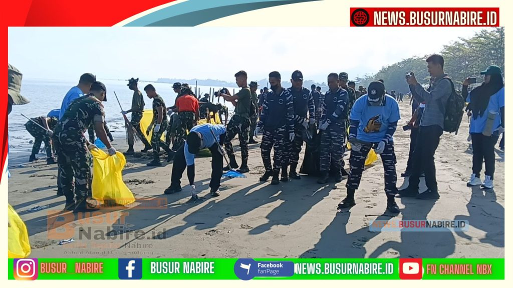 Danlanal Nabire Letkol Laut Mario Bangun Sinergi Besar Bersama RRI Nabire (Foto: BusurNabire)