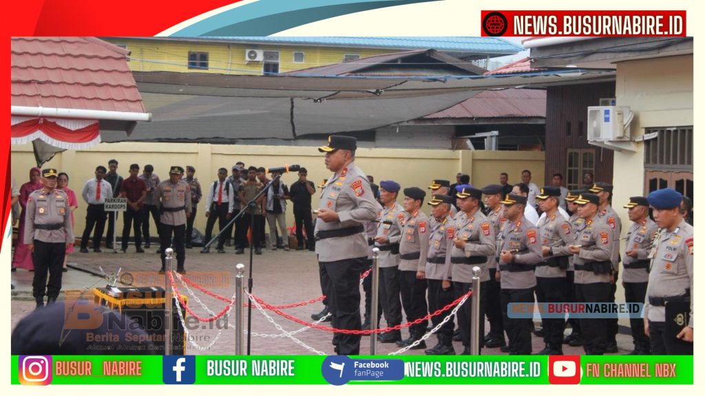 Kapolda Papua Tengah Brigjen Jermias Rontini Pimpin Sertijab, Enam Jabatan Strategis Polri Berganti (Foto: Humas Polda )