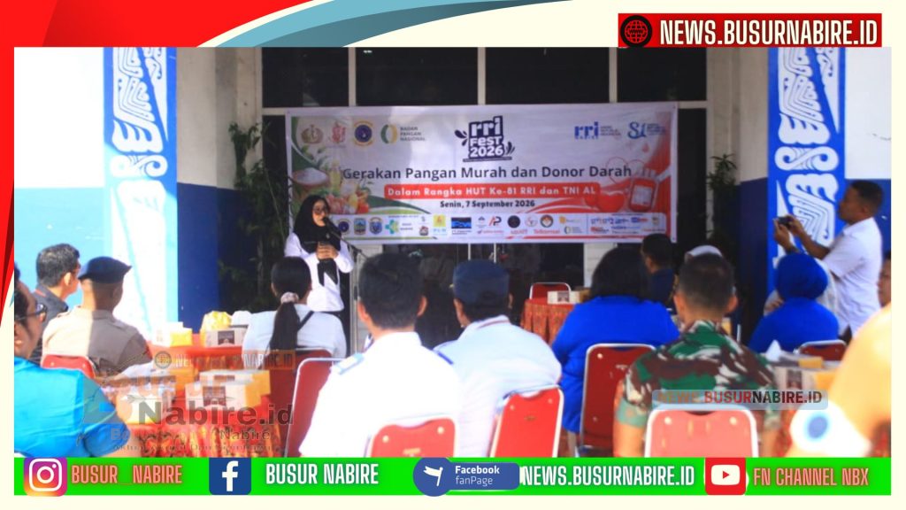 Letkol Laut Mario Marco Wainarisi Buka Kegiatan Sosial RRI Nabire, Warga Antusias Ikuti Pangan Murah dan Donor Darah (Foto: BusurNabire)