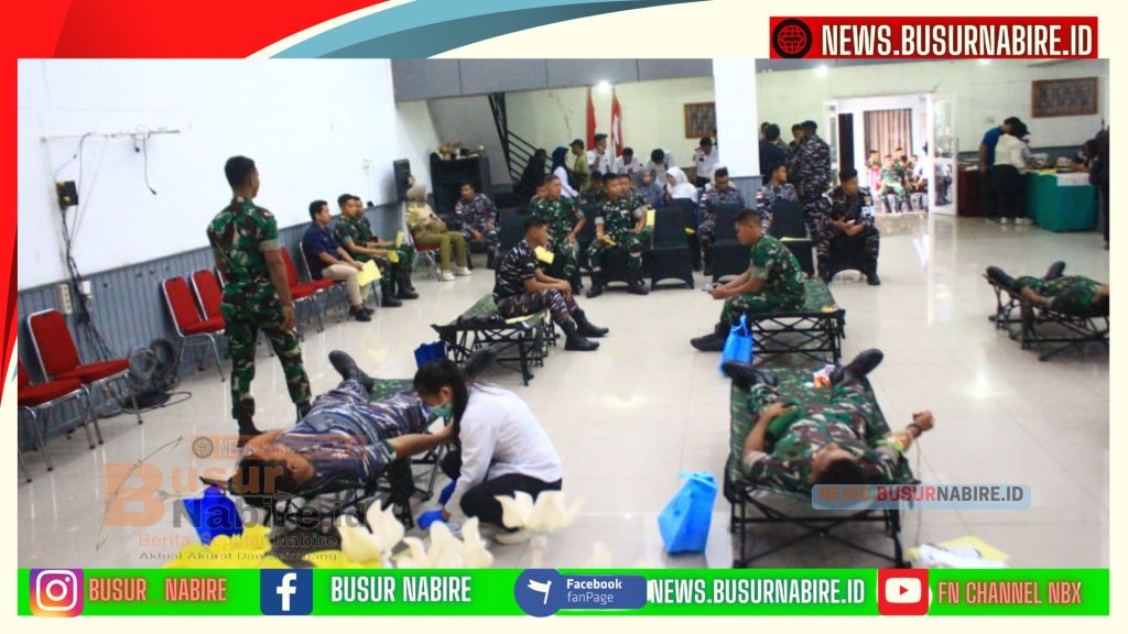 Letkol Laut Mario Marco Wainarisi Buka Kegiatan Sosial RRI Nabire, Warga Antusias Ikuti Pangan Murah dan Donor Darah (Foto: BusurNabire)