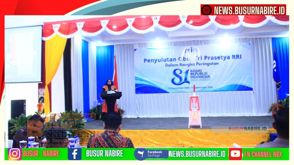 Surya S. Thalib Kobarkan Semangat HUT ke-81 RRI, Perkuat Suara Daerah Papua Tengah (Foto: BusurNabire)