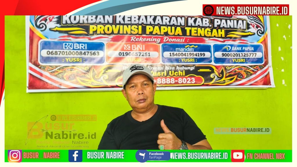 Ketua Posko Peduli Kebakaran Kabupaten Paniai, H. Irsul Jamaluddin (Foto: BusurNabire)