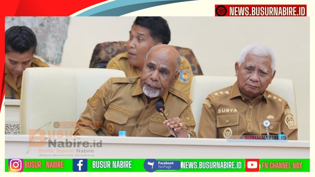 Wagub Papua Tengah Deinas Geley Desak Pemerintah Pusat Percepat RTRW, BUMD, dan Reformasi Pertanahan (Foto: BusurNabire)
