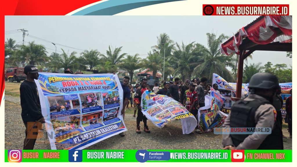 Aser Monei Tuan Ulayat Makimi Desak DPRK Nabire Pertahankan PT Kristalin Ekalestari dan Tolak Asing (Foto: BusurNabire)