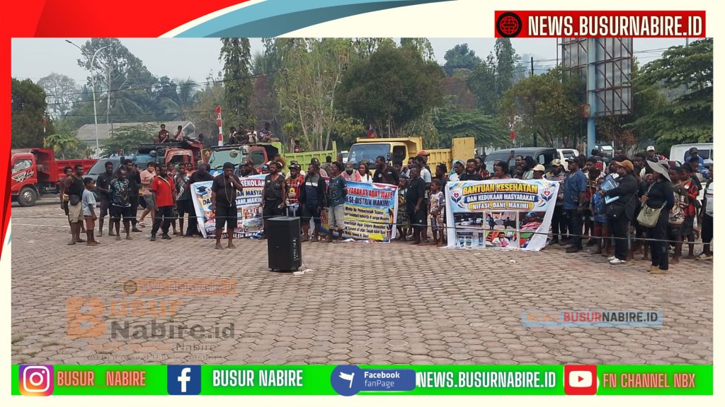 Suarakan Keresahan di DPRP Papua Tengah Masyarakat Adat Makimi Tuntut Pencabutan Plang Tanah Ulayat (Foto: BusurNabire)