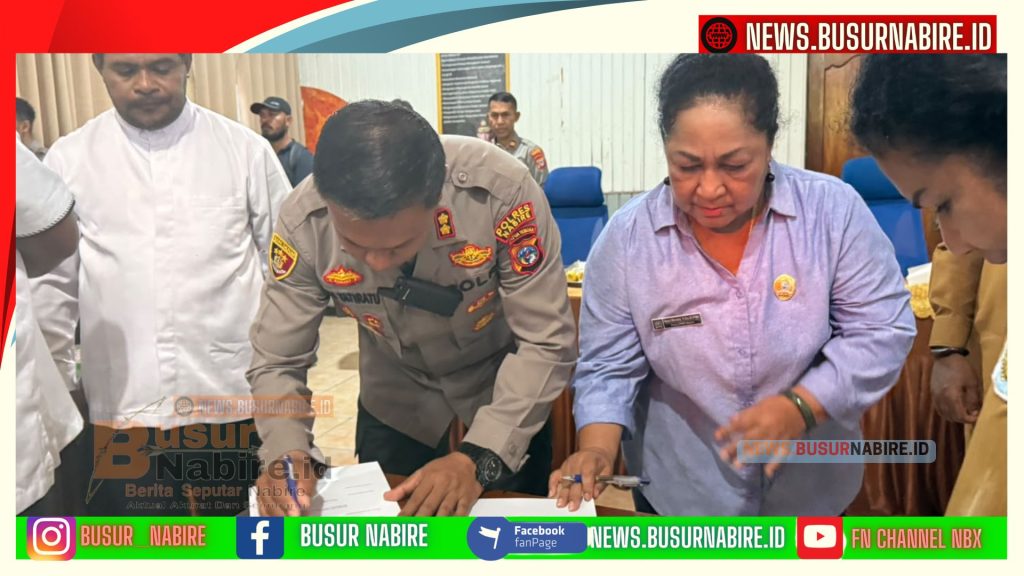 Mediasi Persoalan GOR Nabire Digelar, Polres Tegaskan Tidak Berpihak dan Utamakan Keamanan (Foto: BusurNabire)