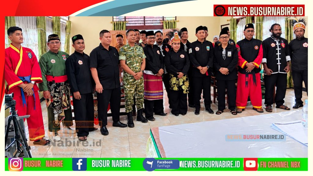 Keterangan foto: Peserta Musyawarah Luar Biasa IPSI Papua Tengah berfoto bersama seusai penetapan Ketua Umum IPSI Papua Tengah periode 2023–2027 di Aula Kantor Kementerian Agama Nabire, Selasa (22/9/2026).