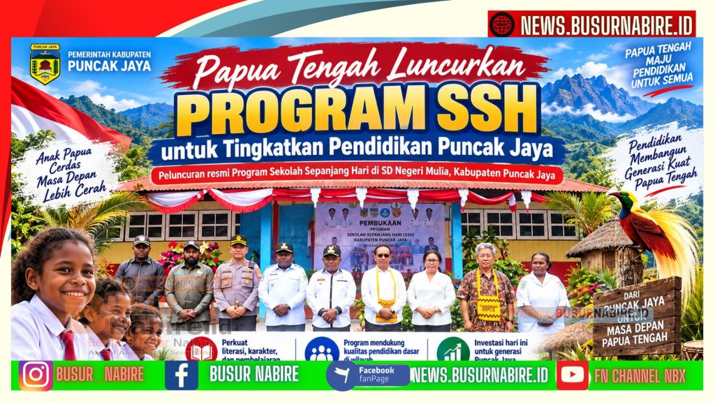 Papua Tengah Luncurkan Program SSH untuk Tingkatkan Pendidikan Puncak Jaya (Foto: Humas Pemprov)
