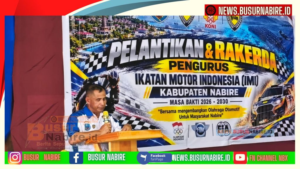 Laode Nuri Nahkodai IMI Nabire Periode 2026–2030, Siap Bangun Otomotif yang Solid dan Berprestasi (Foto: BusurNAbire)