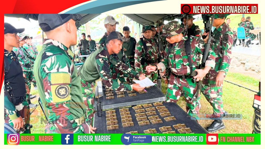 Prajurit TNI di Nabire Asah Ketajaman Sasaran Lewat Lomba Menembak Sambut HUT ke-81 TNI (Foto: Humas Korem 173/PVB)