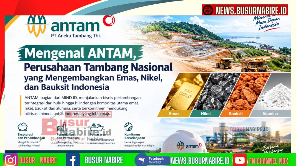 Mengenal ANTAM, Perusahaan Tambang Nasional yang Mengembangkan Emas, Nikel, dan Bauksit Indonesia