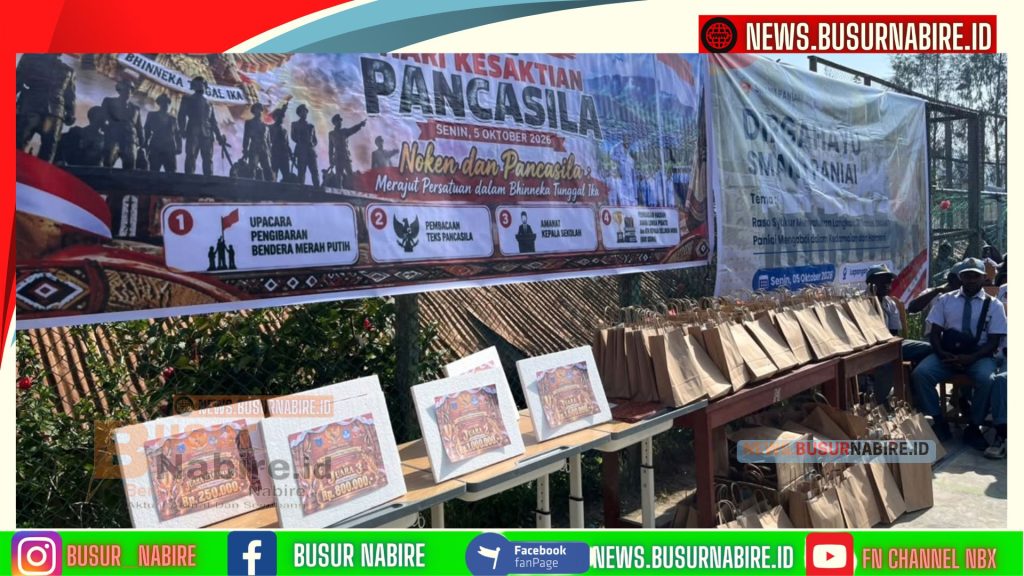 Spektakuler, Ratusan Siswa SMAN 1 Paniai Rayakan HUT ke-32 dengan Penuh Kebanggaan